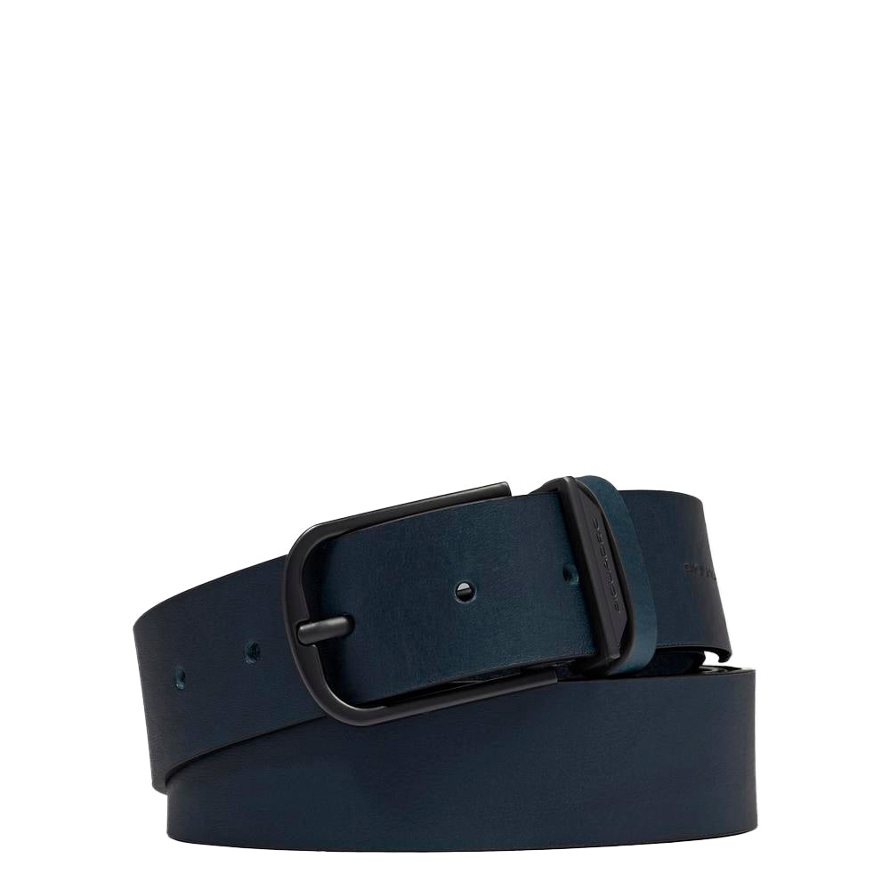 Piquadro Blue Square Gürtel Herren Leder schwarz Dornschliesse