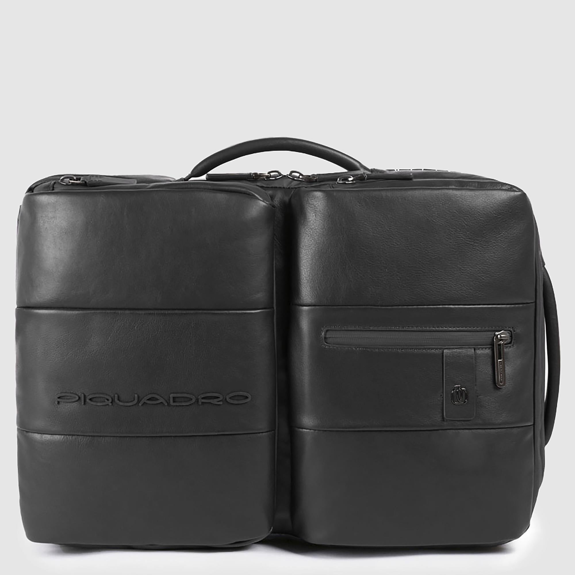 Piquadro Urban Herren Rucksack 17,3 Zoll Schwarz Laptop