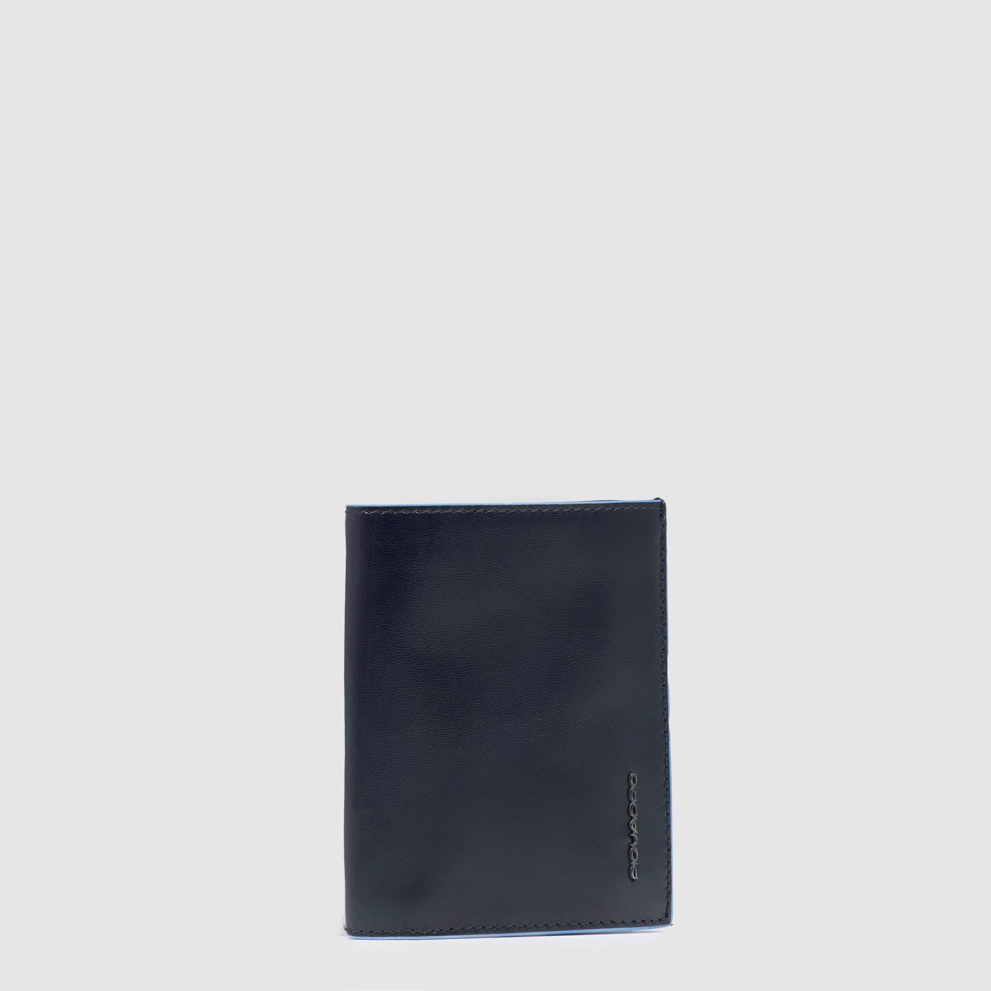 Piquadro Blue Square Geldbörse Herren Hochformat Leder