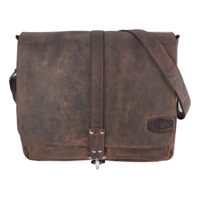Lightpak Mr. Liam Umhängetasche Braun Laptop Leder