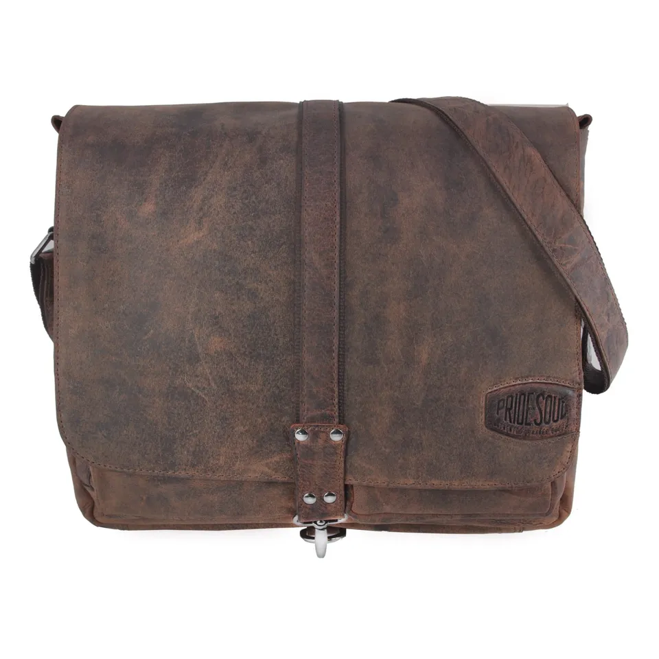 Lightpak Mr. Liam Umhängetasche Braun Laptop Leder