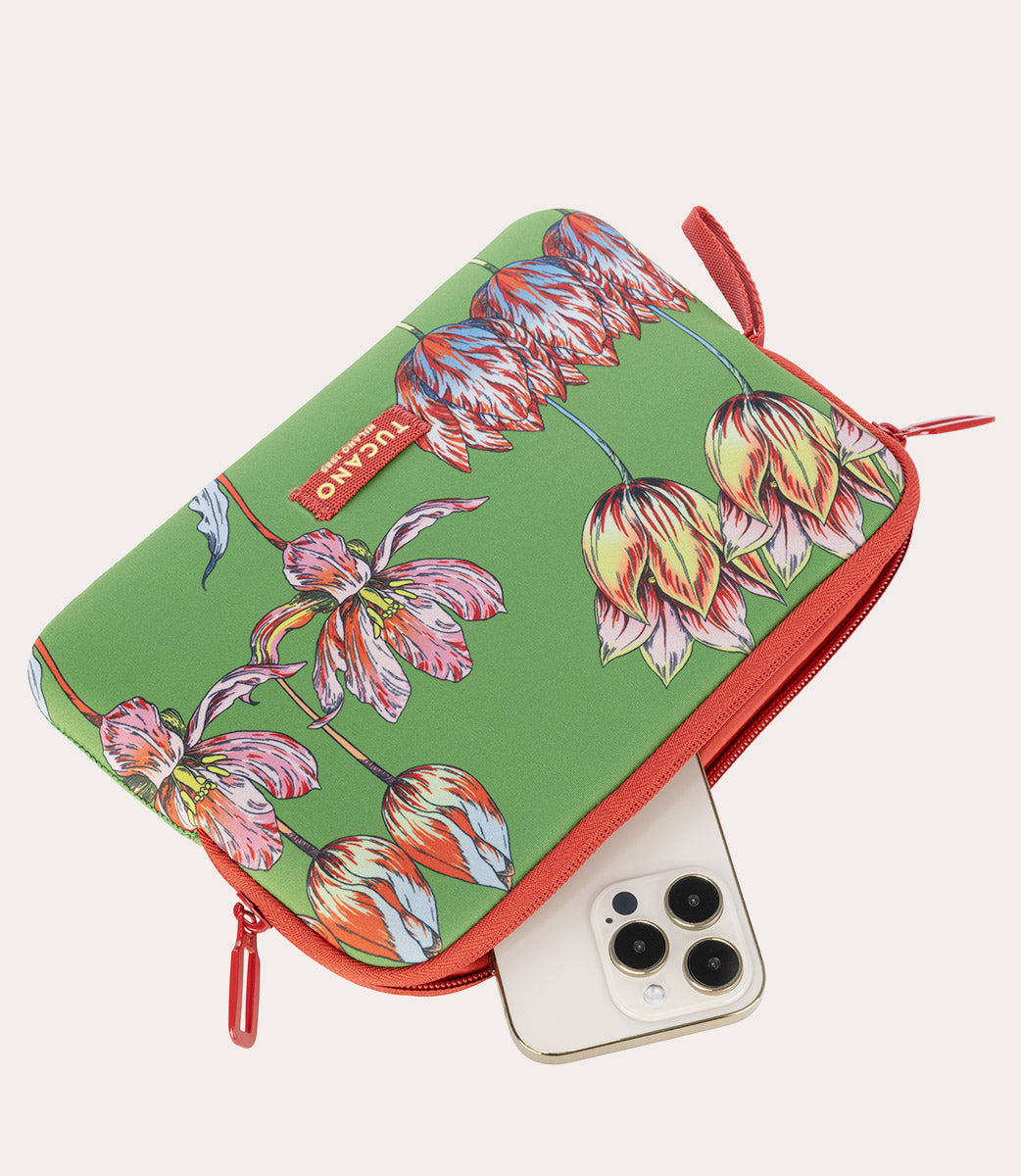 Tucano Schizzo Kabeltasche Neopren grün Tech-Pouch