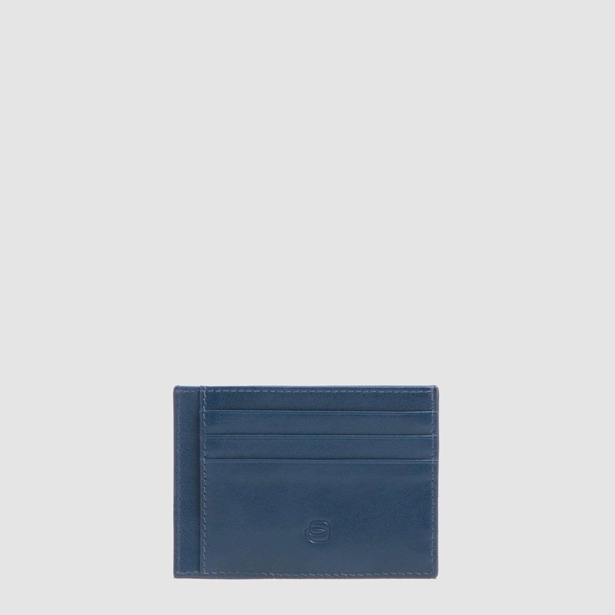 Piquadro Blue Square Kartenetui Herren Schwarz Leder