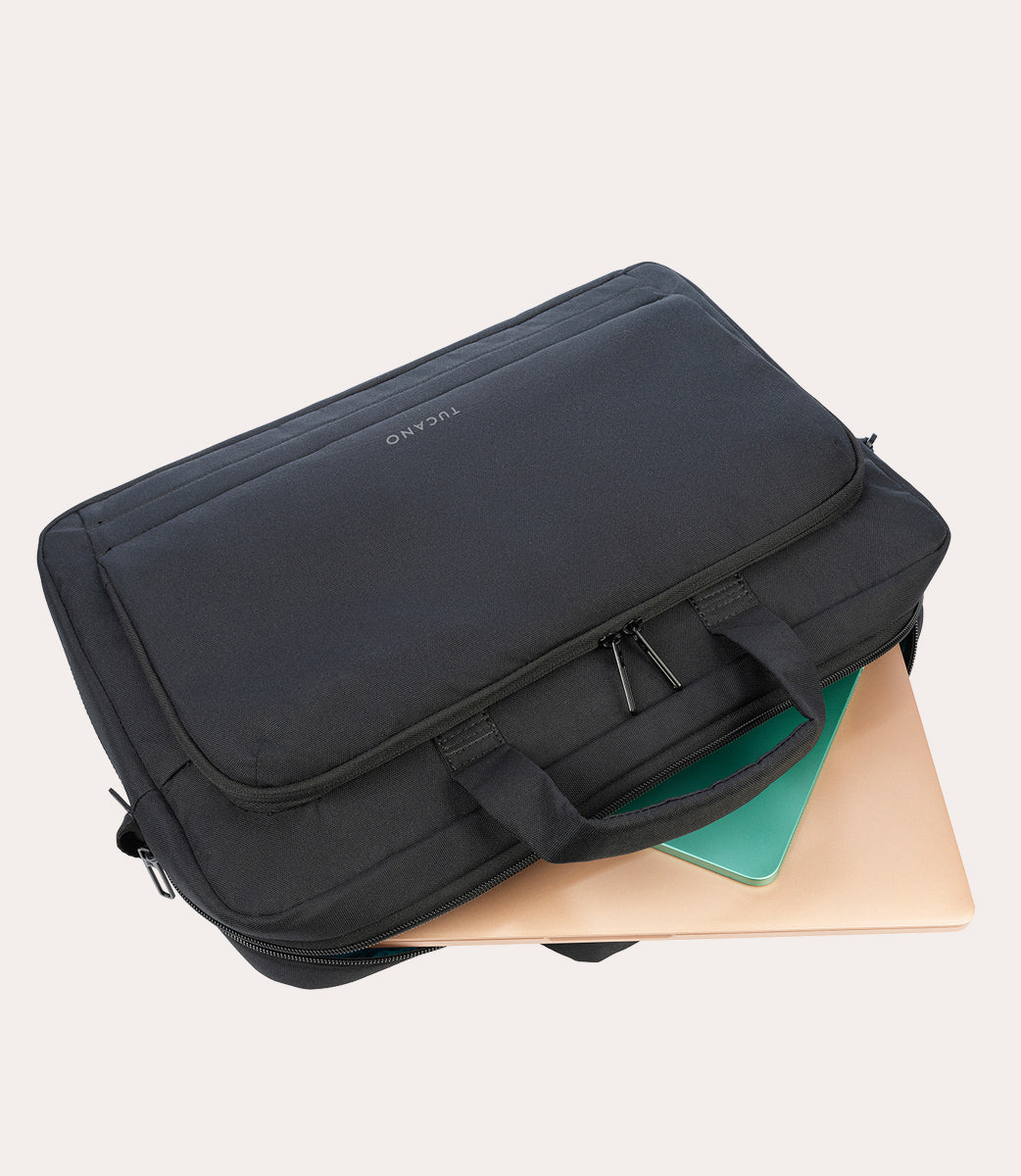 Tucano Star 17 Zoll Laptop Tasche Schwarz recycelt