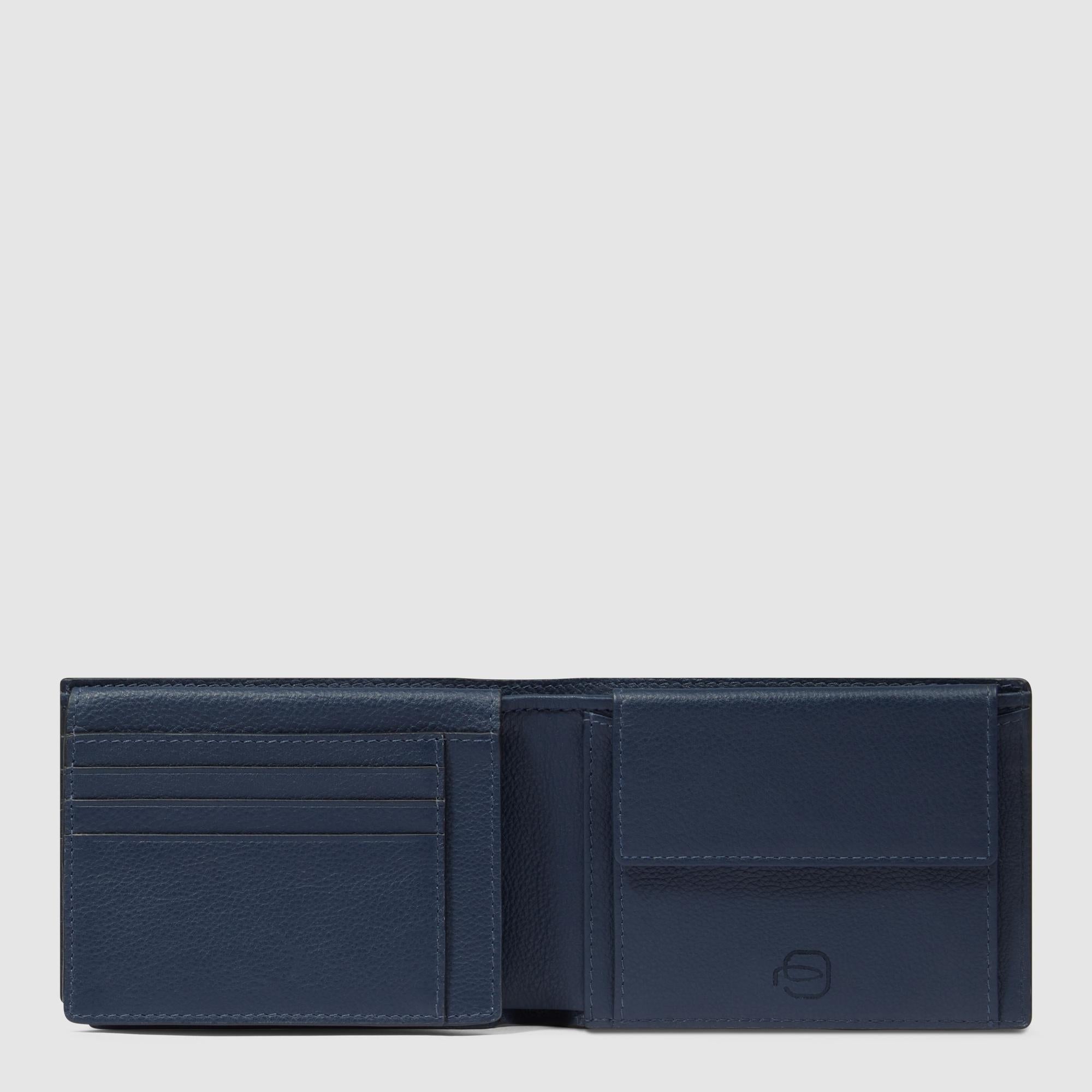 Piquadro Blue Square Geldbörse VE2 Leder Dokumentenfach RFID