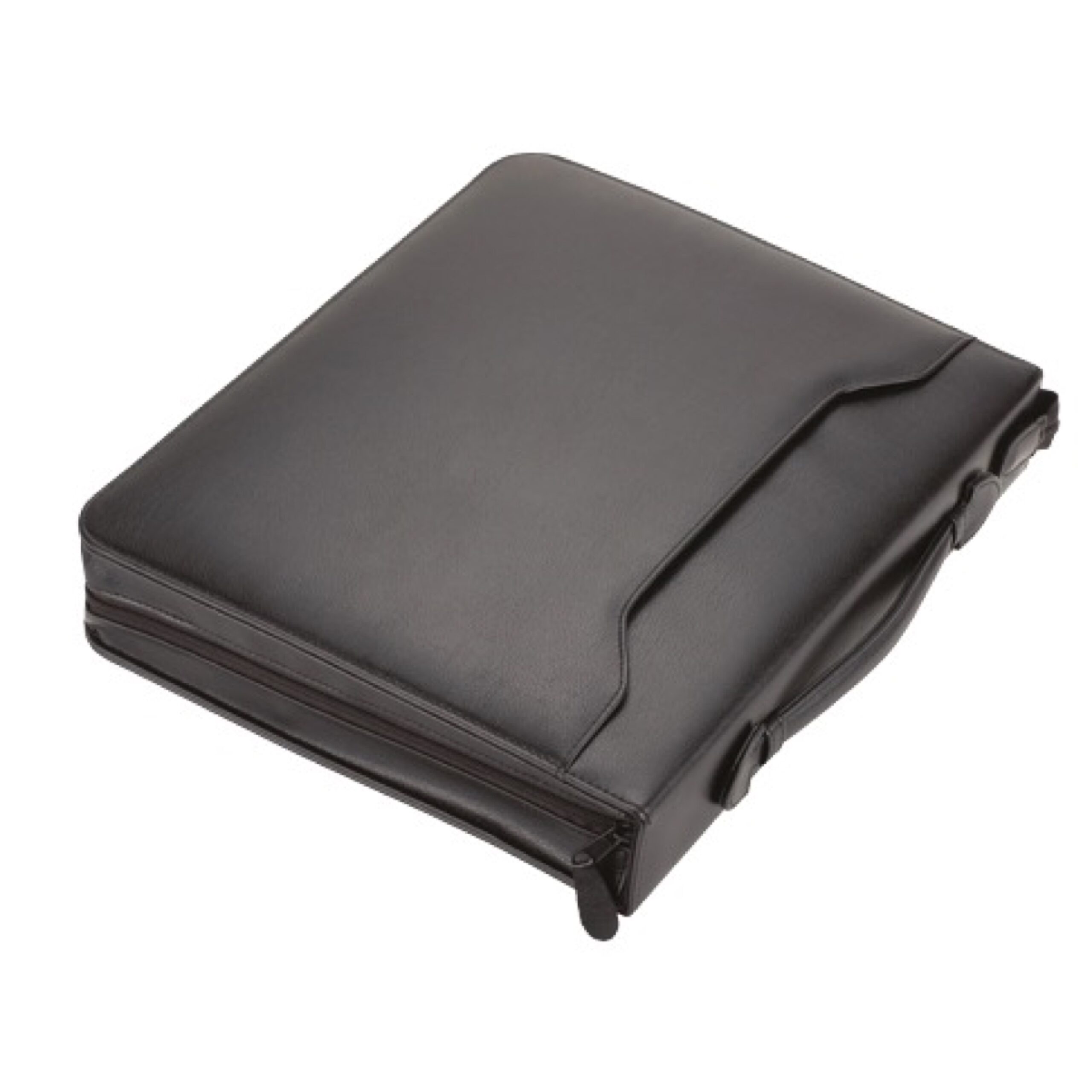 Lightpak Ringbuchmappe Rimini A4 schwarz Kunstleder