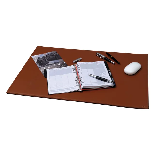 Lightpak Schreibmappen Schreibunterlage cognac Leder 65x45