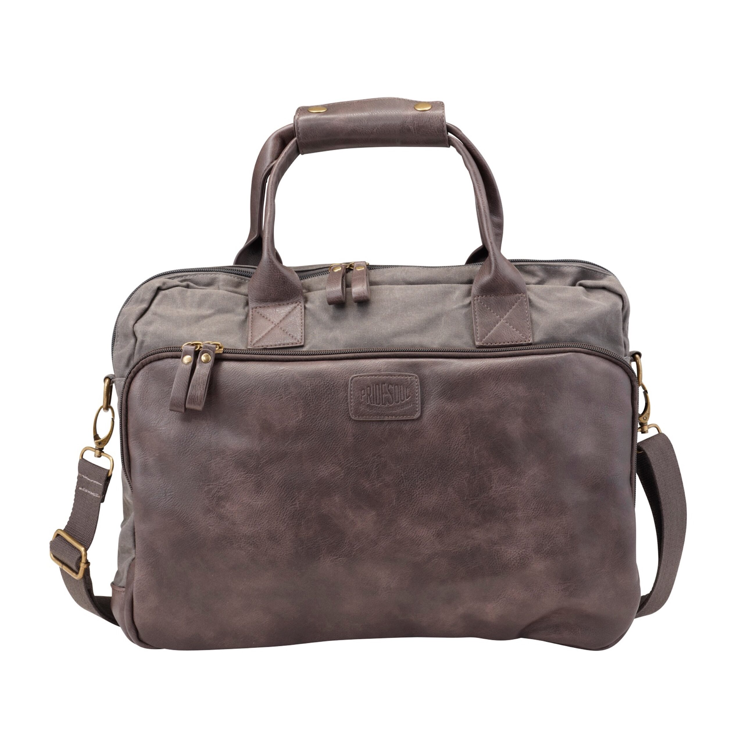 Lightpak Laptoptaschen MYSTIFY S Laptoptasche Grau-Braun 15 Zoll