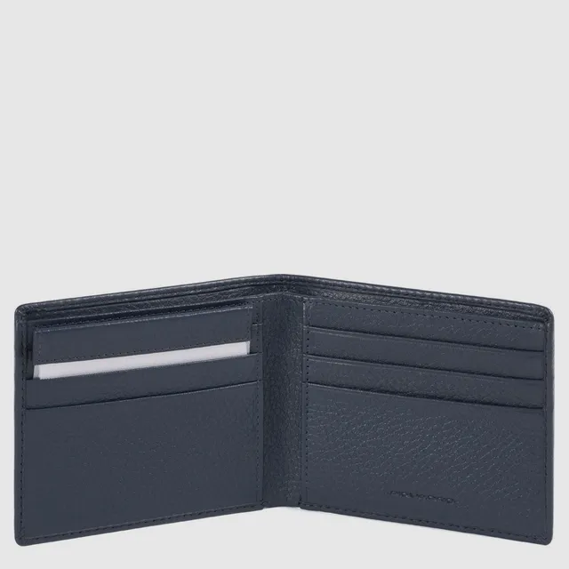 Piquadro Blue Square Herren Geldbörse Leder Schwarz RFID