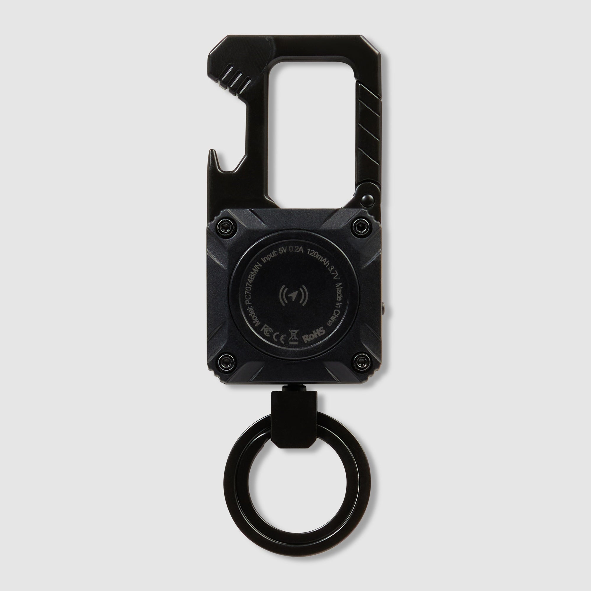 Piquadro Connequ Schlüsselanhänger Metall Schwarz Tracker