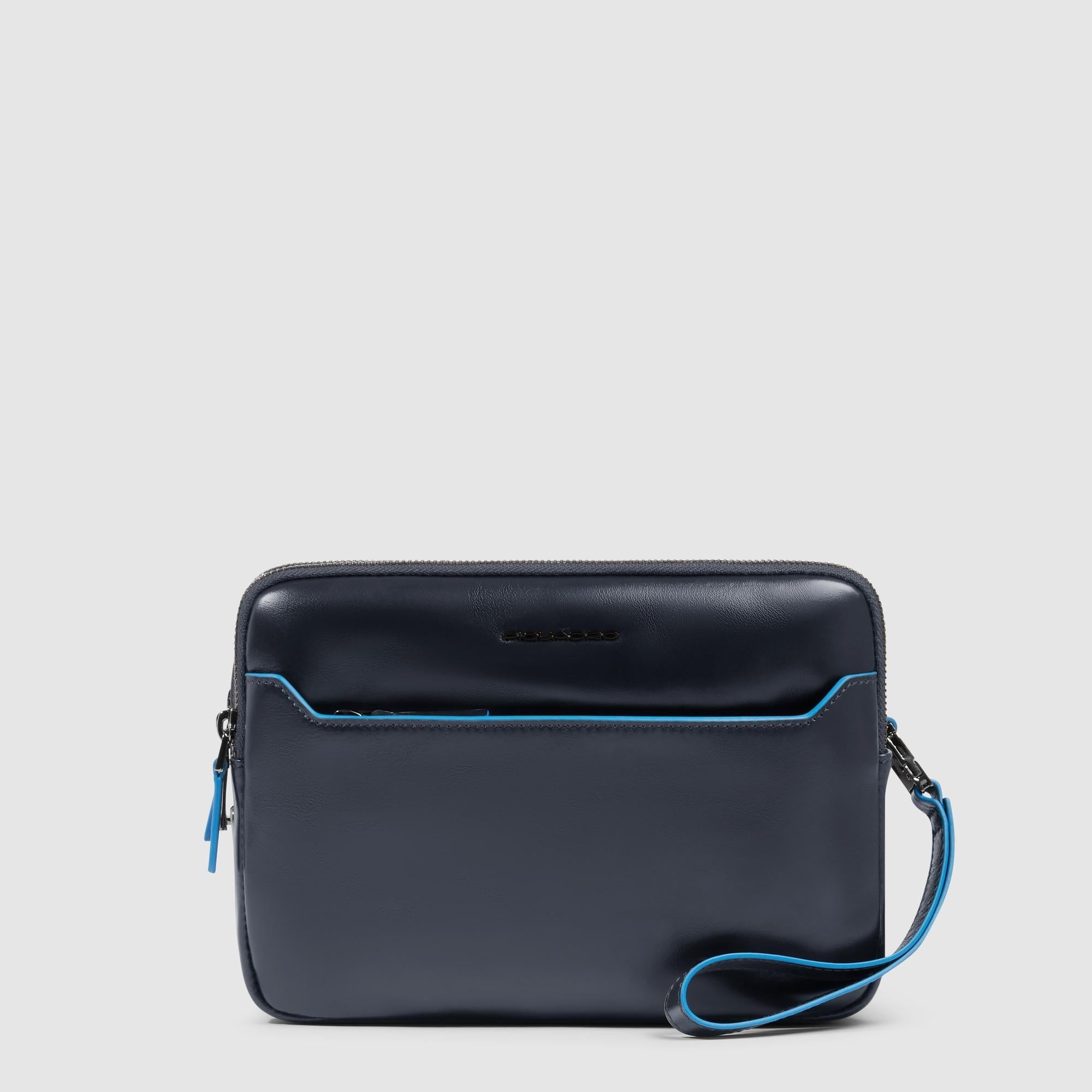 Piquadro Modus Pochette Herren Clutch schwarz iPad mini Riemen