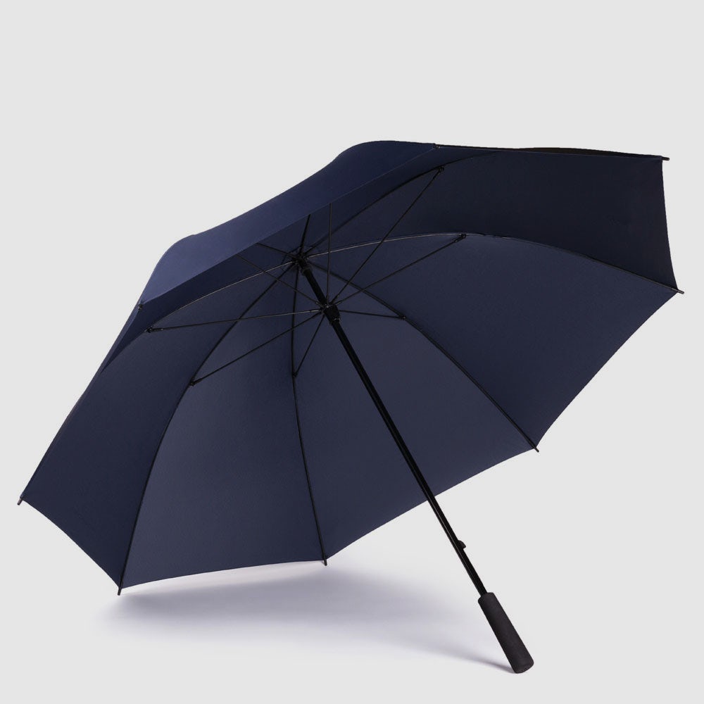 Piquadro Corner 2.0 Regenschirm groß Schwarz winddicht