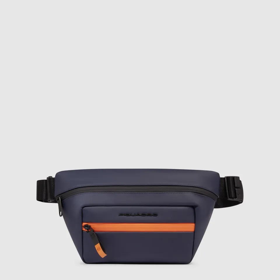 Piquadro Corner 2.0 Bauchtasche Herren Schwarz wasserdicht