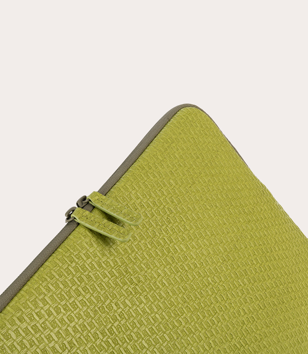 Tucano Treccia Laptop Hülle Schwarz 15,6 Zoll PU geflochten