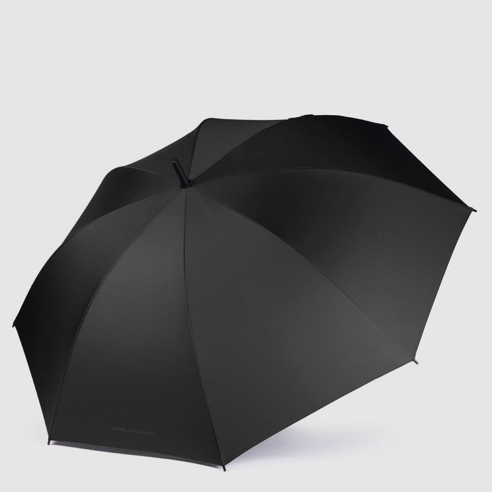Piquadro Corner 2.0 Regenschirm groß Schwarz winddicht