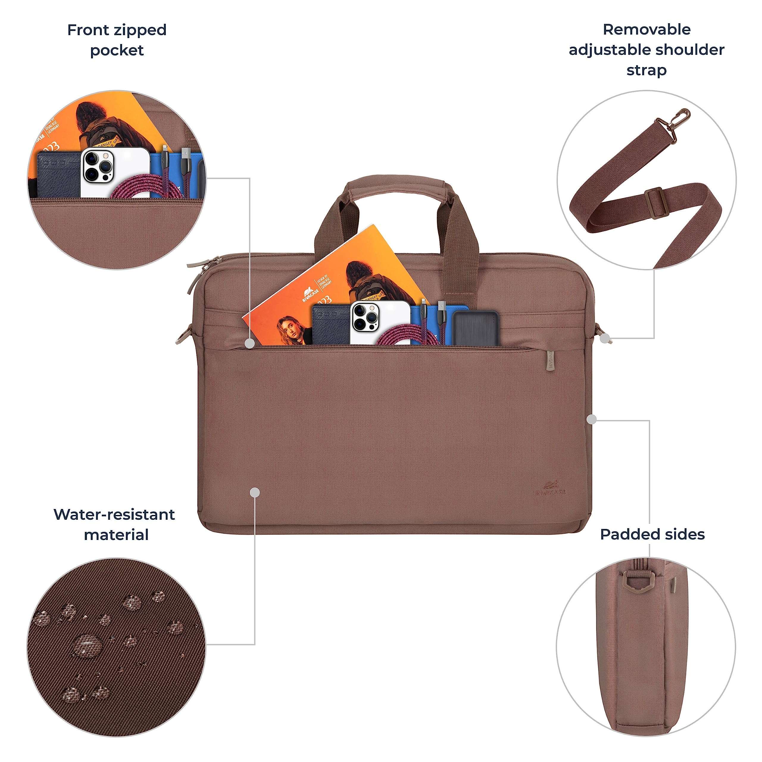 RIVACASE Eden 8235 Laptoptasche 15,6 Zoll wasserabweisend