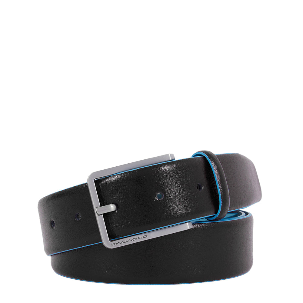 Piquadro Blue Square Gürtel Herren schwarz Leder