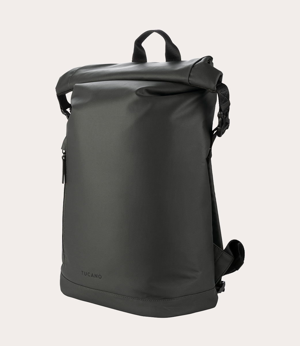 Tucano Rollo Laptop-Rucksack 15,6 Zoll Blau Rolltop
