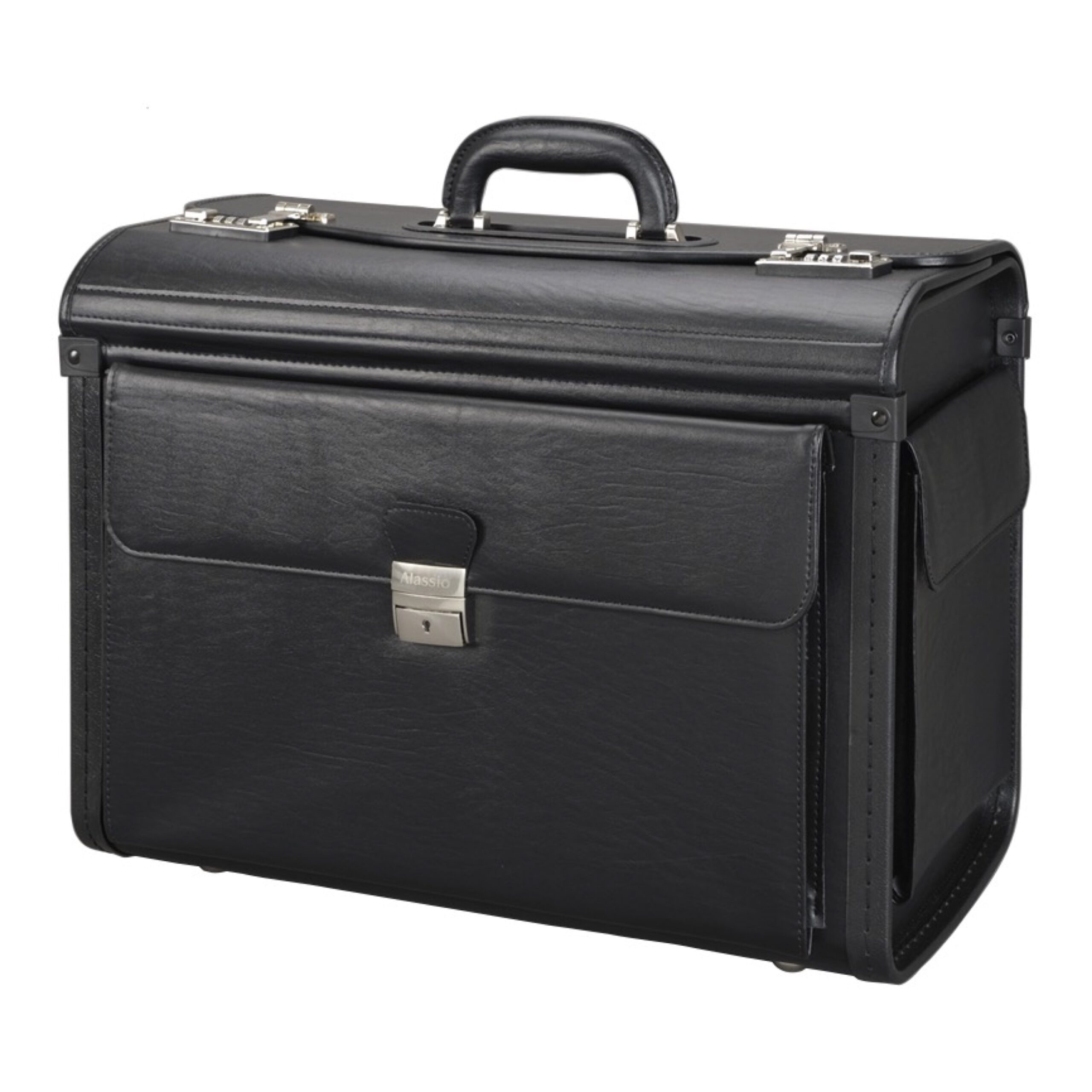 Lightpak Vicenza Pilotenkoffer Schwarz Kunstleder A4