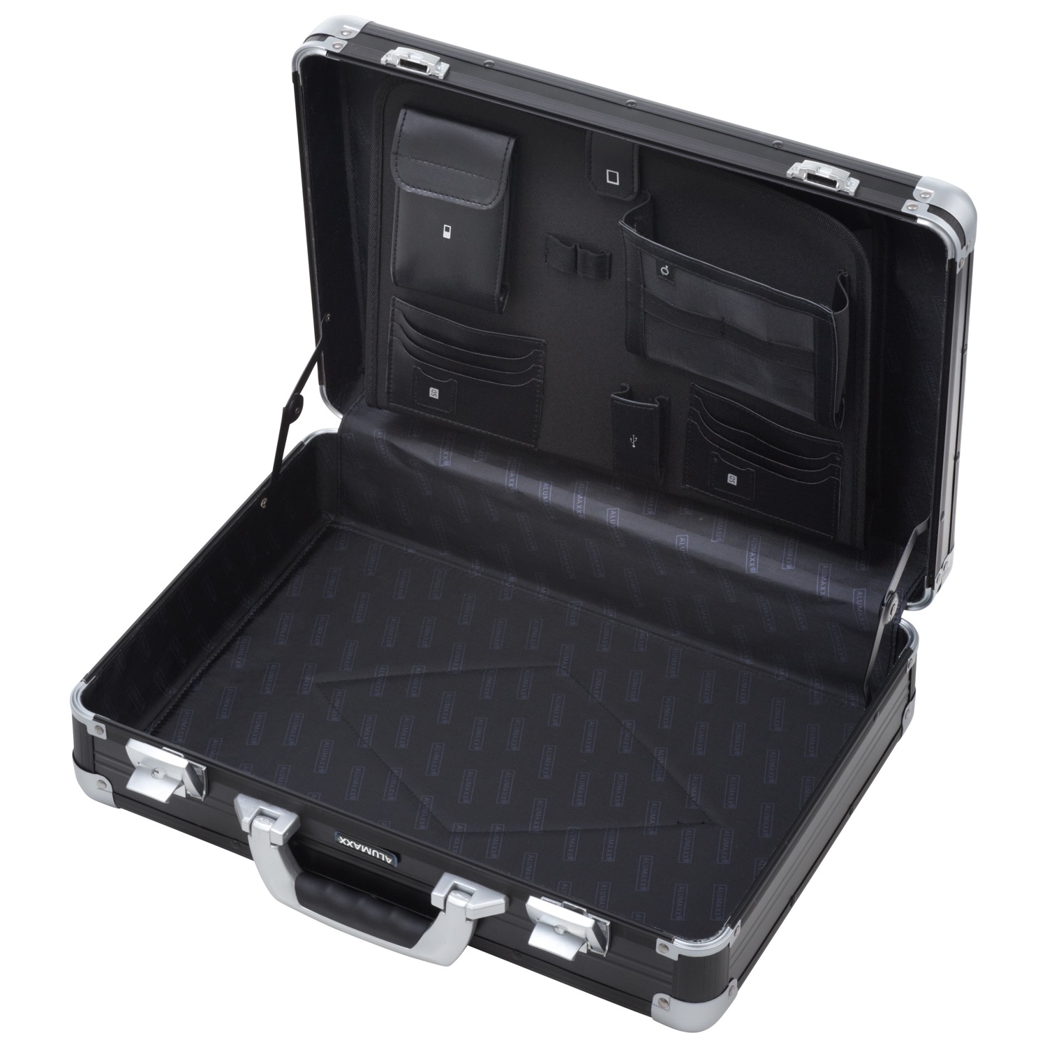 Lightpak Aktentaschen Attaché Laptopkoffer Venture Schwarz