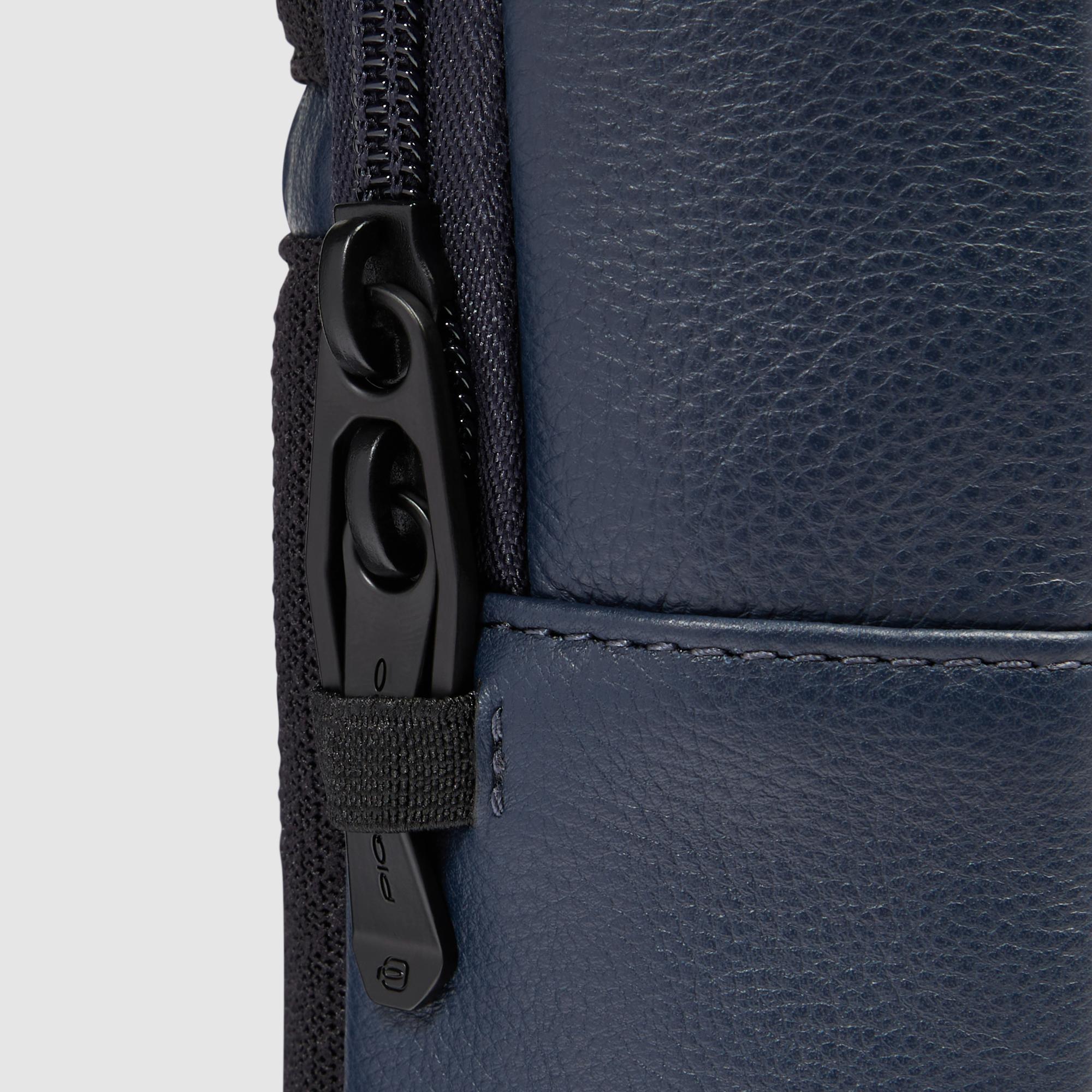 Piquadro Urban Slingbag Herren Leder Schwarz iPad-Fach