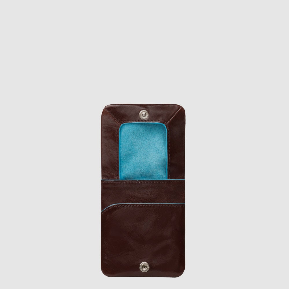 Piquadro Blue Square Portamonete Geldbörse Leder schwarz