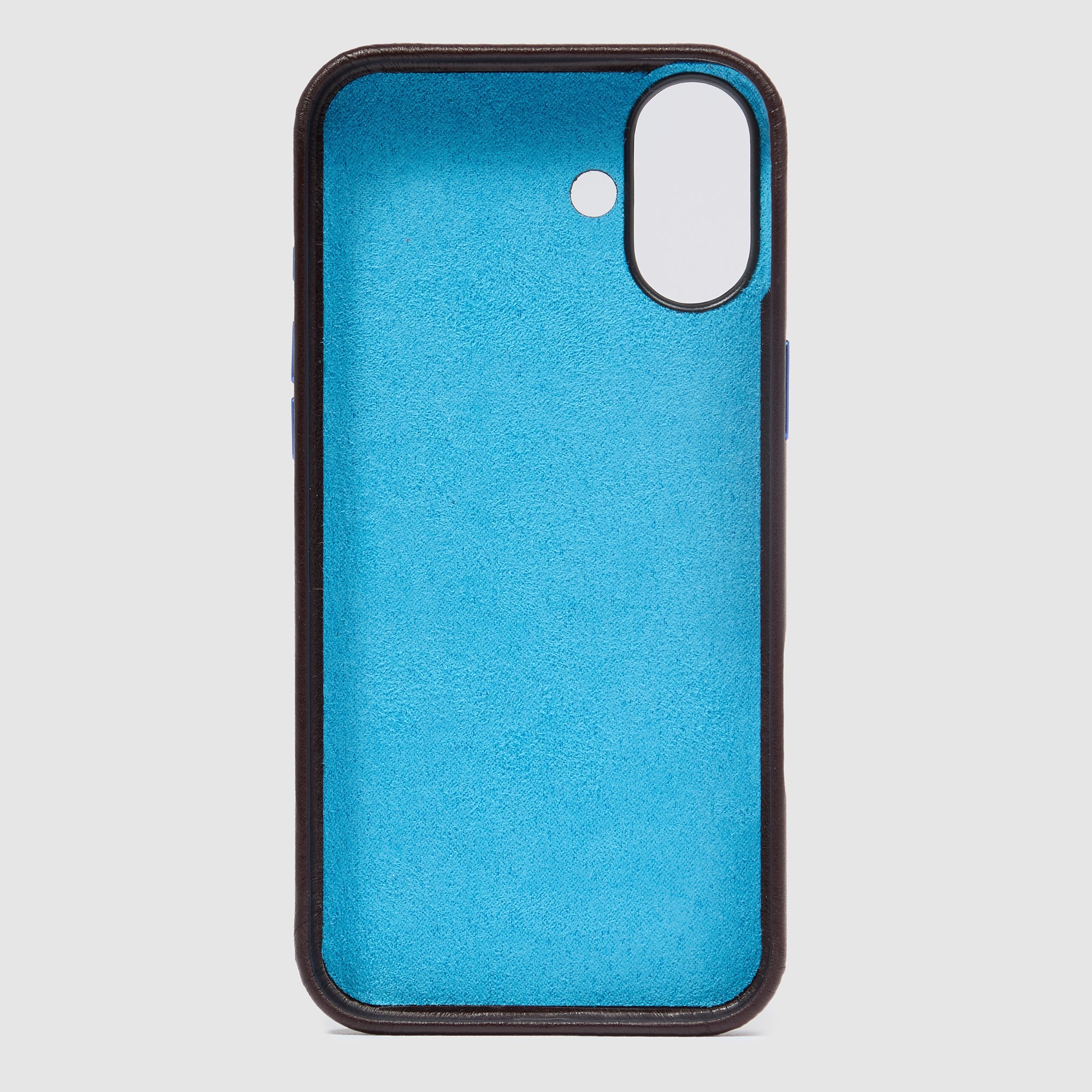 Piquadro Connequ iPhone 16 Plus Hülle Leder Braun