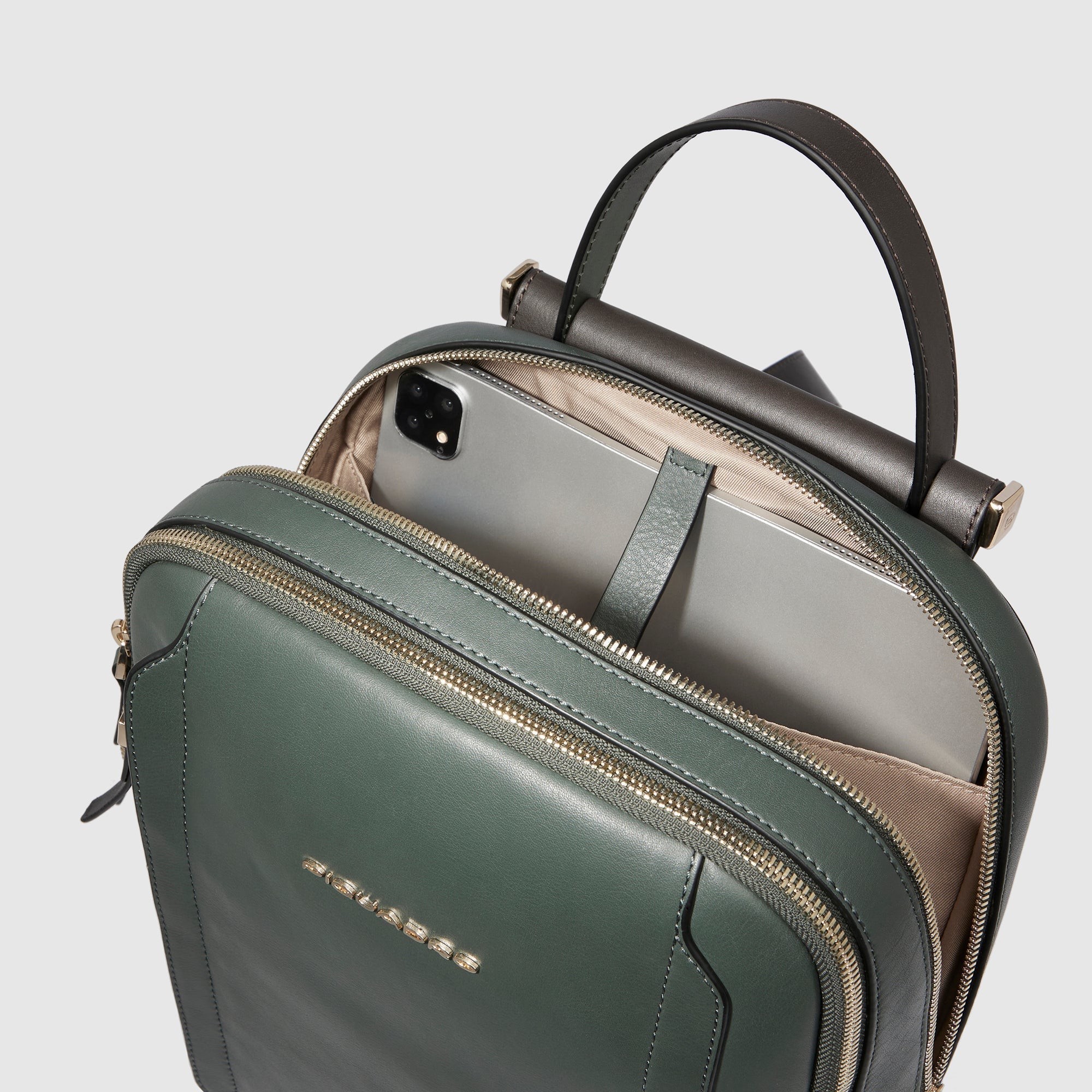 Piquadro Lyra Damen Rucksack iPadfach MS Leder RFID