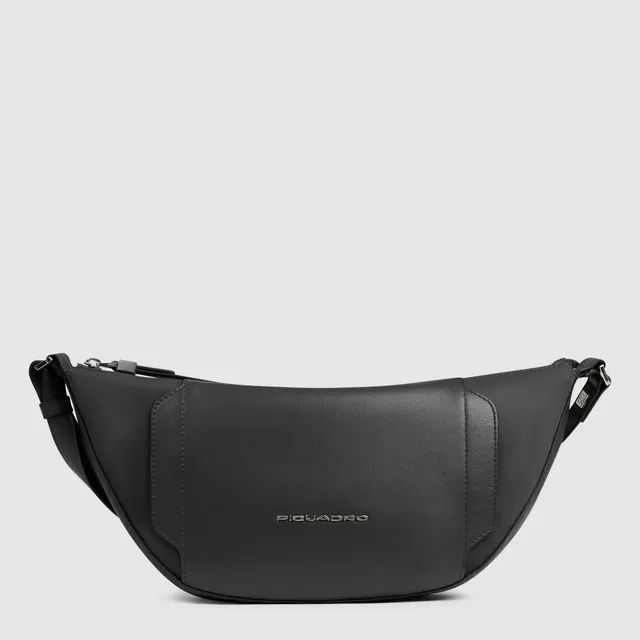 Piquadro Circle Bauchtasche Damen Schwarz RFID Recycling
