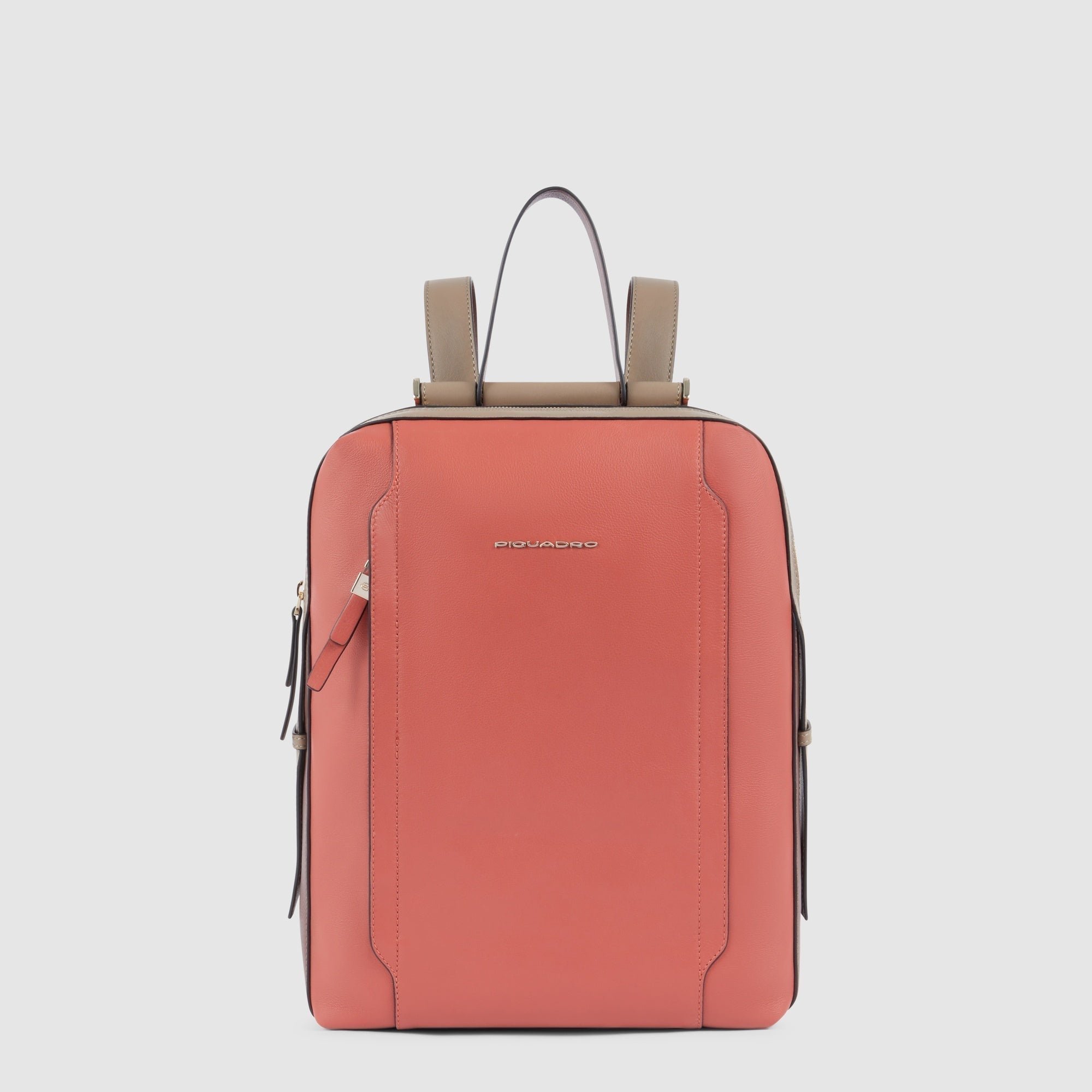 Piquadro Lyra Damen-Rucksack 14 Zoll Schwarz Leder