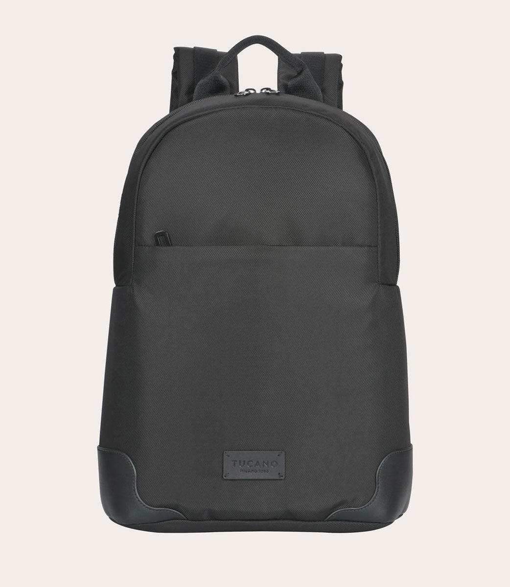 Tucano Fine Rucksack 15,6 Zoll Schwarz Laptopfach Leder