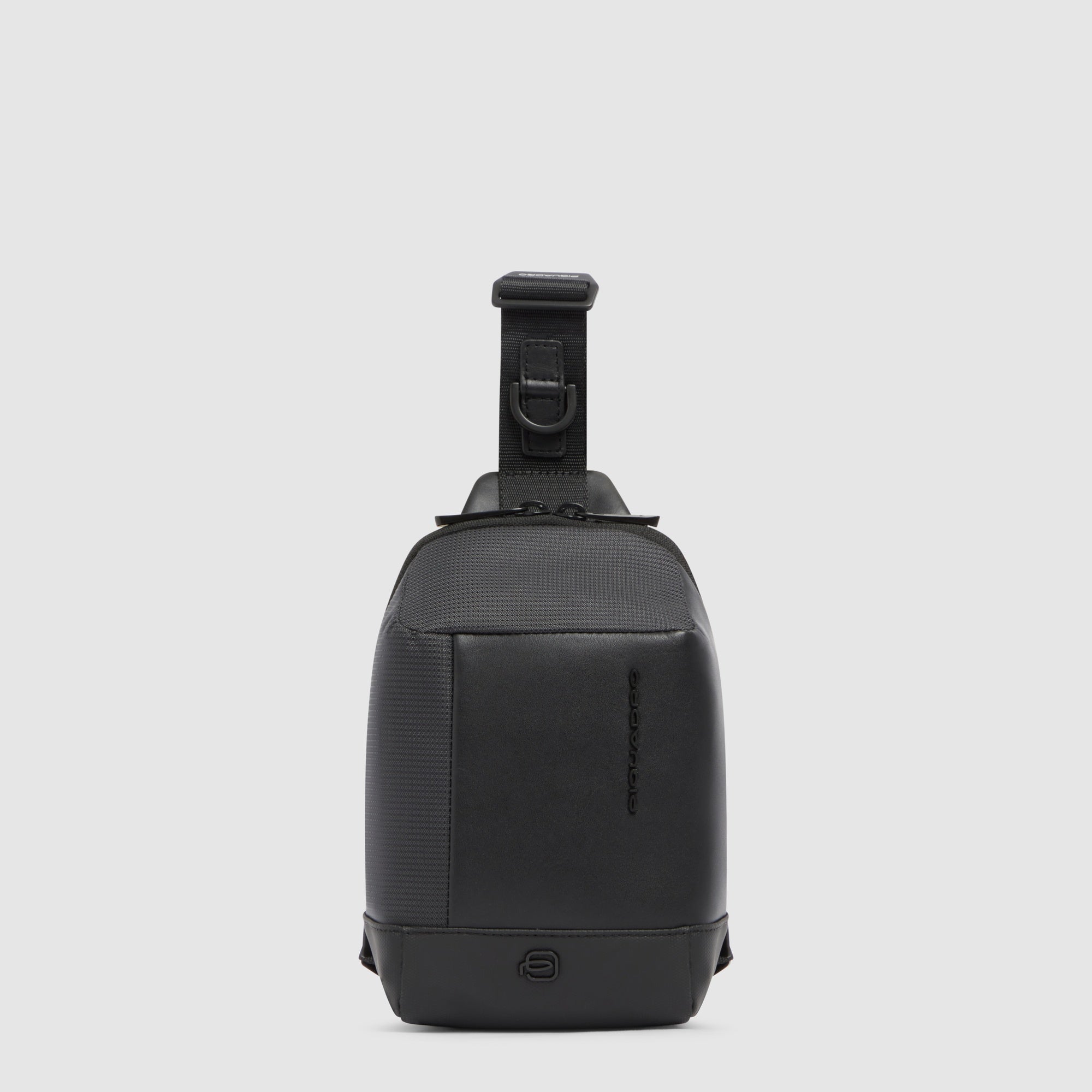 Piquadro Corner 2.0 Handytasche Recycling-Gewebe Schwarz