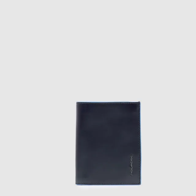 Piquadro Blue Square Geldbörse Herren Hochformat Leder