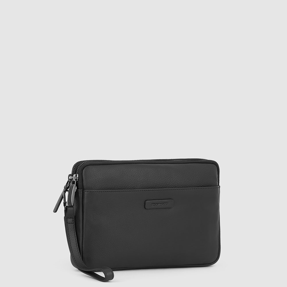 Piquadro Modus POCHETTE Clutch Blau Leder RFID iPad mini