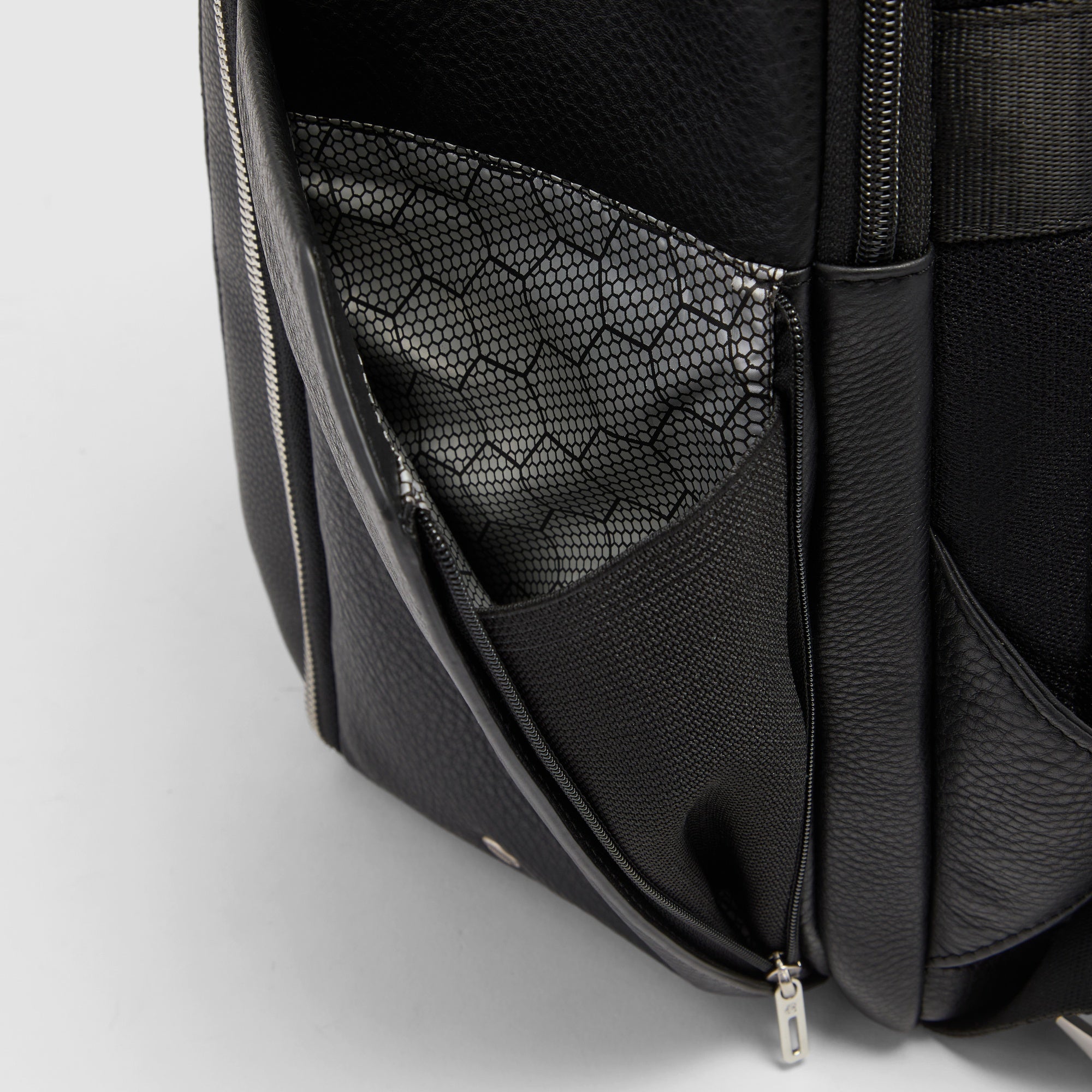 Piquadro Black Square Laptop-Rucksack 15,6 Zoll Schwarz