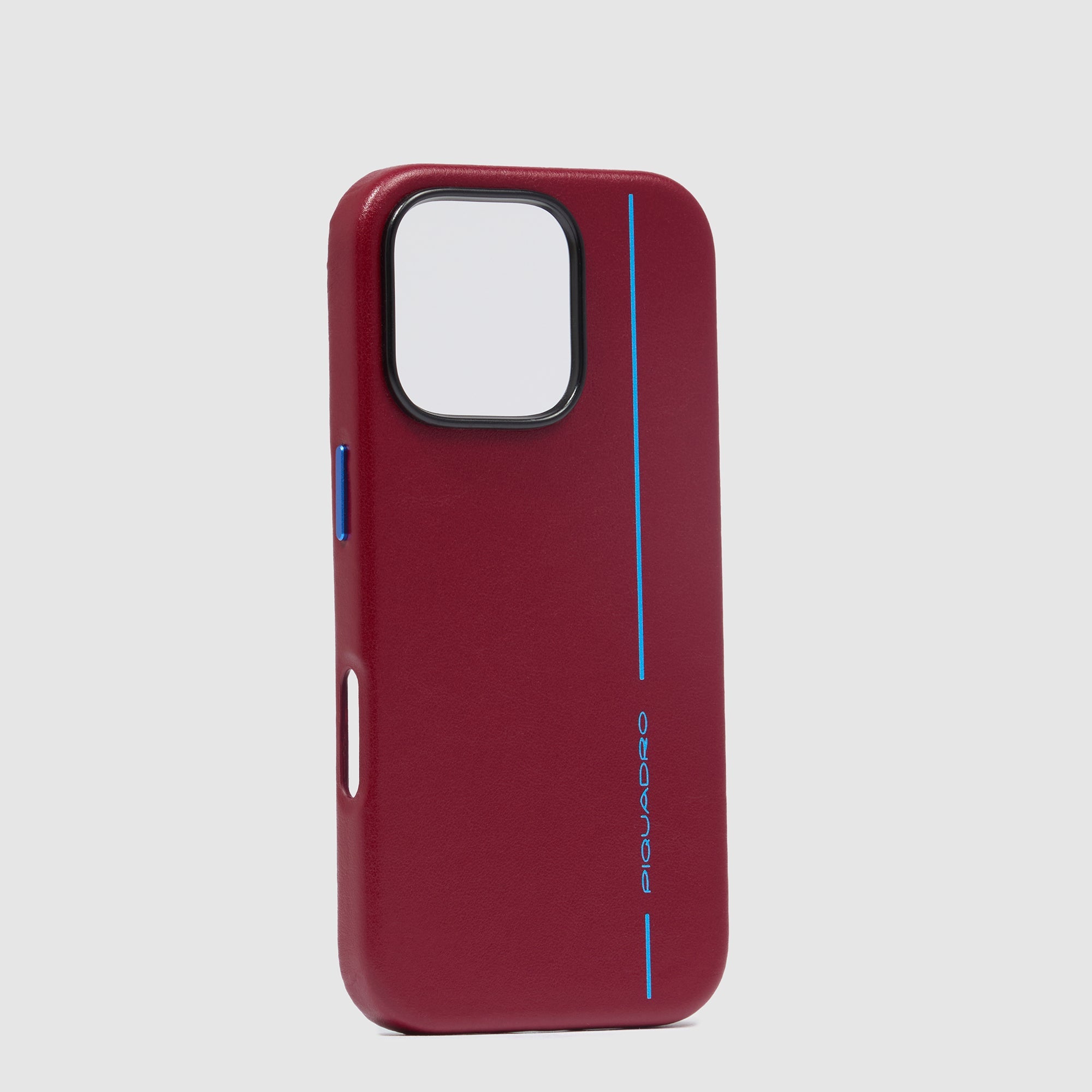 Piquadro Connequ Handyhülle iPhone 16 Pro Leder Braun