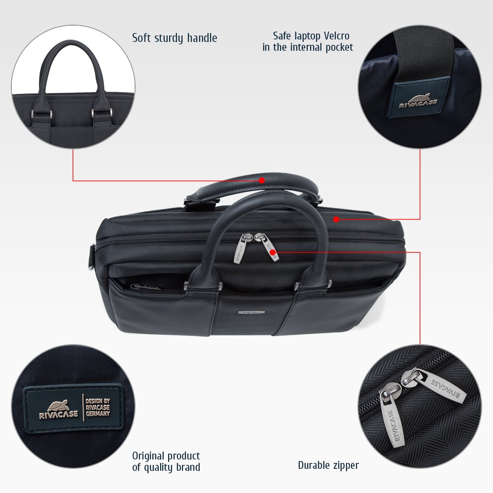 Rivacase Regent Laptoptasche 14 Zoll Schwarz Damen