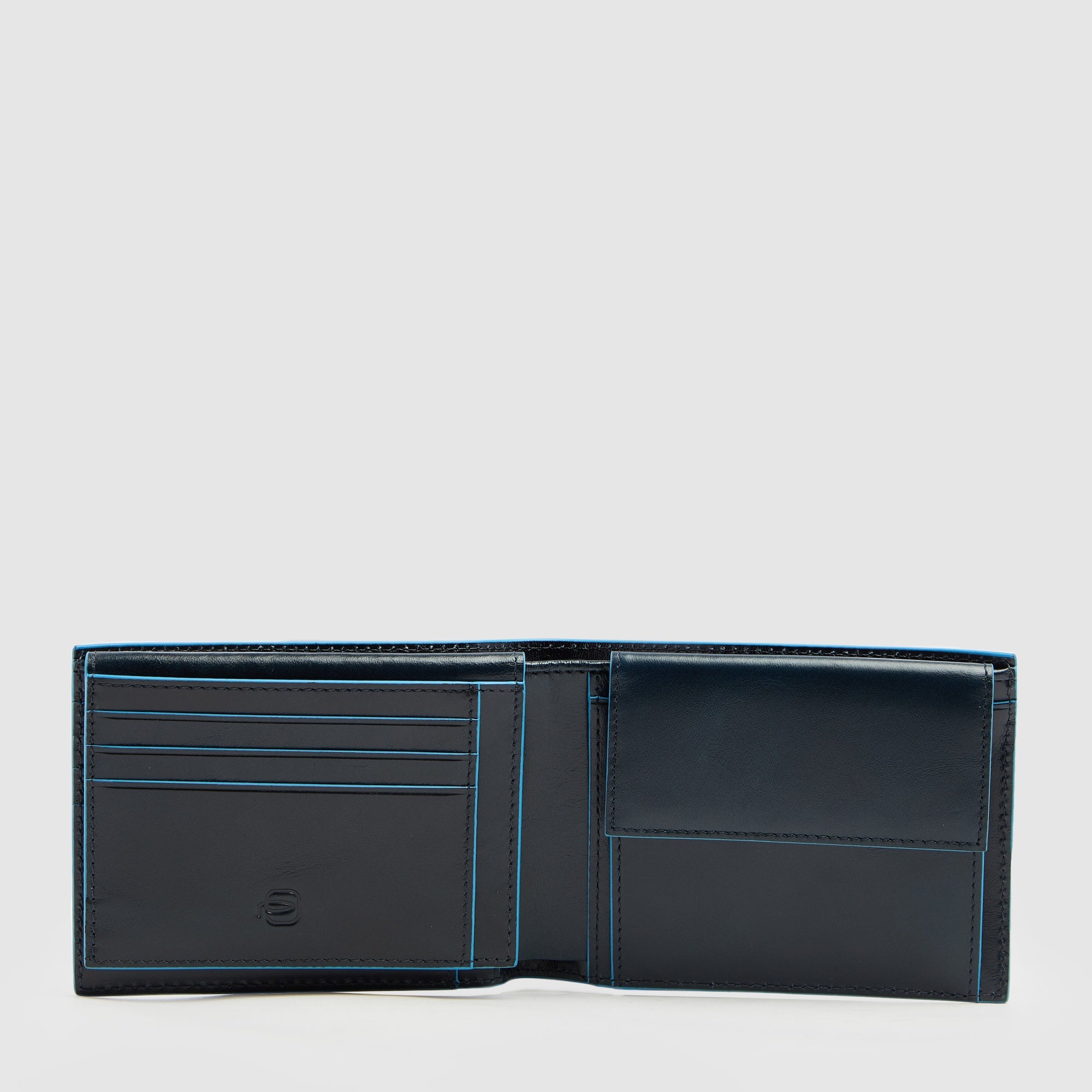 Piquadro Blue Square Geldbörse Herren Münzfach RFID Schwarz