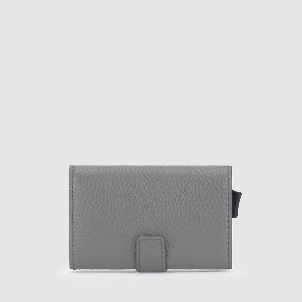 Piquadro Black Square Kartenetui Automatisch Blau RFID