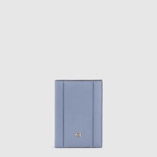 Piquadro Blue Square Reisepasshülle Leder schwarz RFID