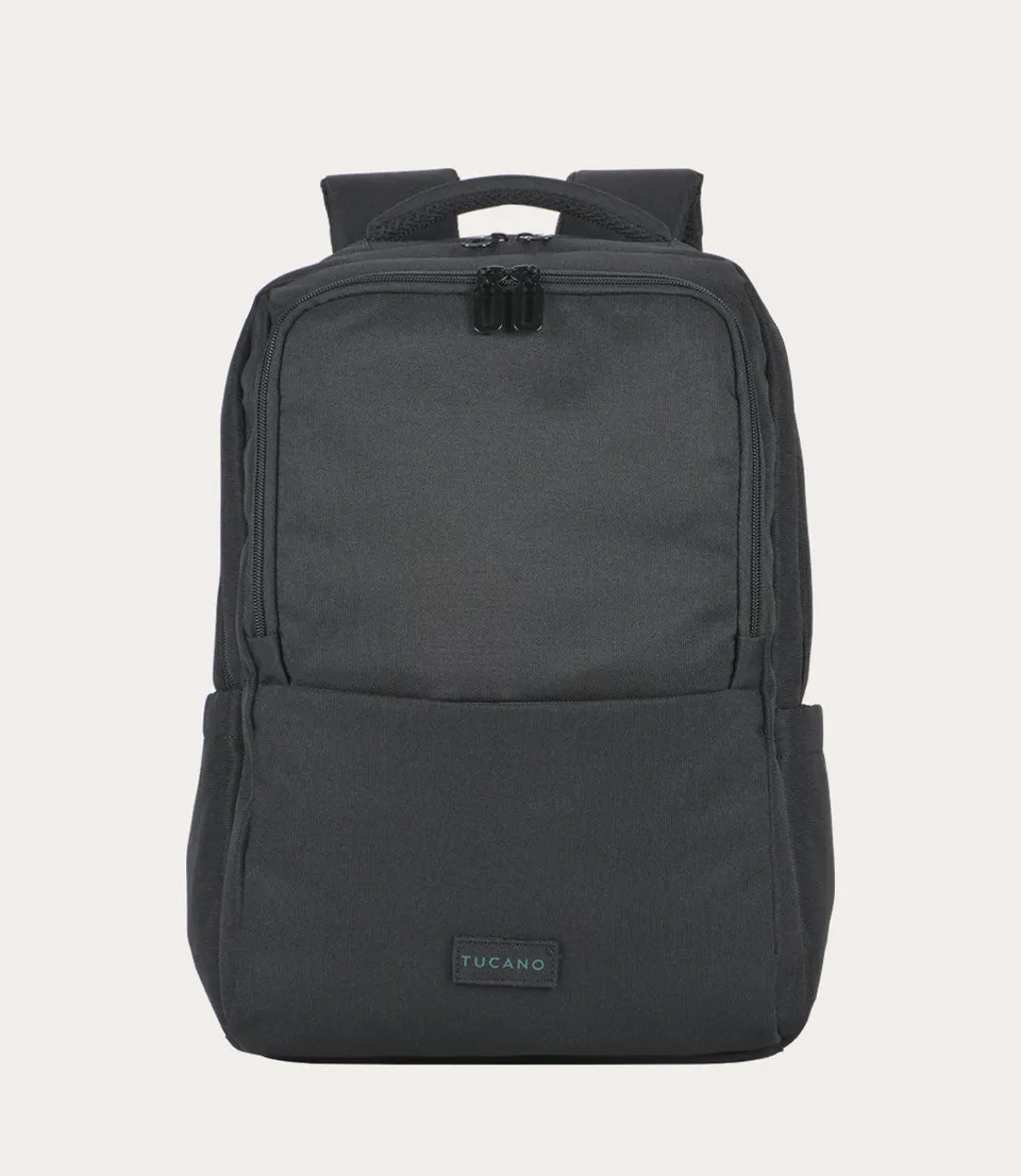 Tucano Sirio Rucksack 15,6 Zoll Laptopfach recycelt schwarz