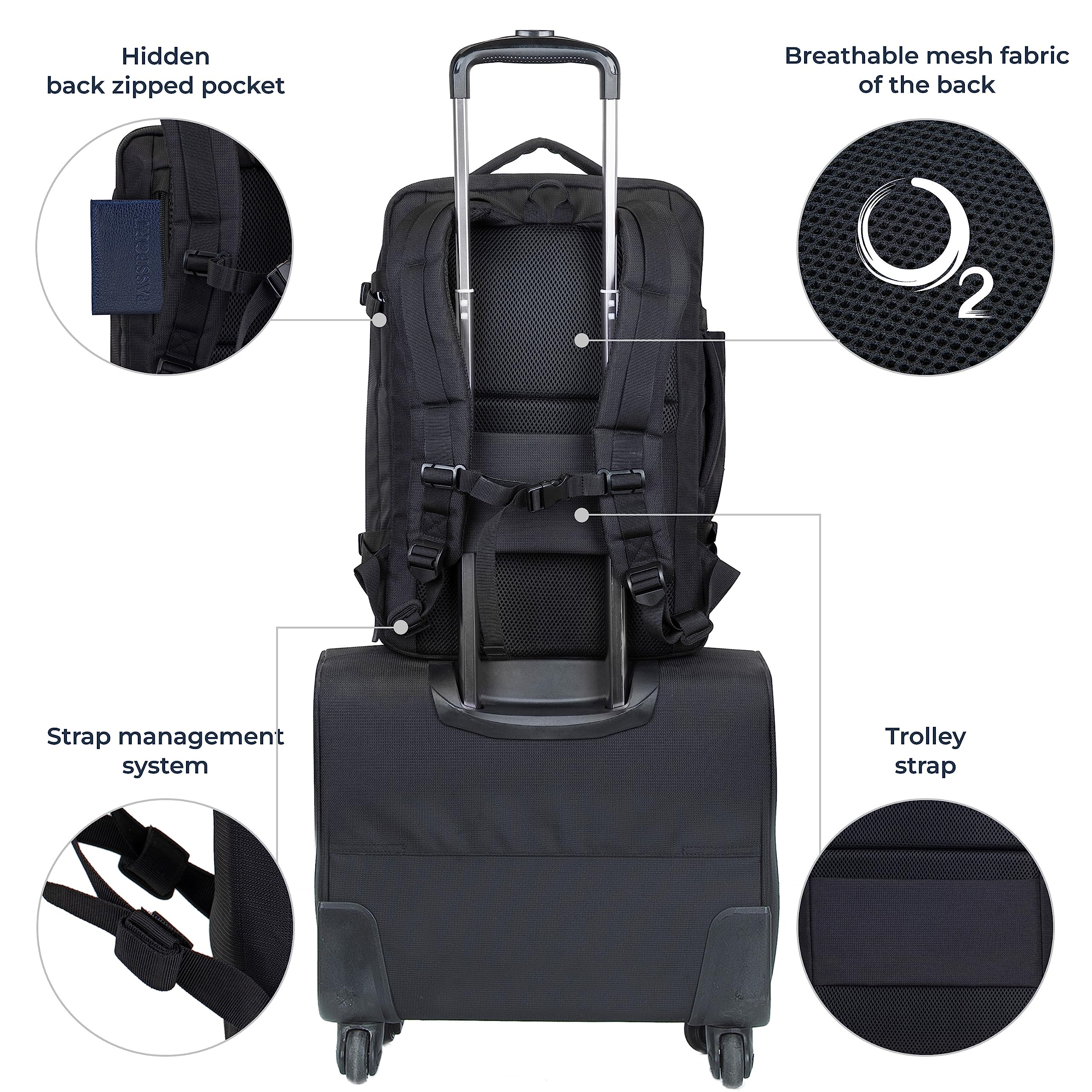 Rivacase Komodo Rucksack 17,3 Zoll schwarz ultraleicht