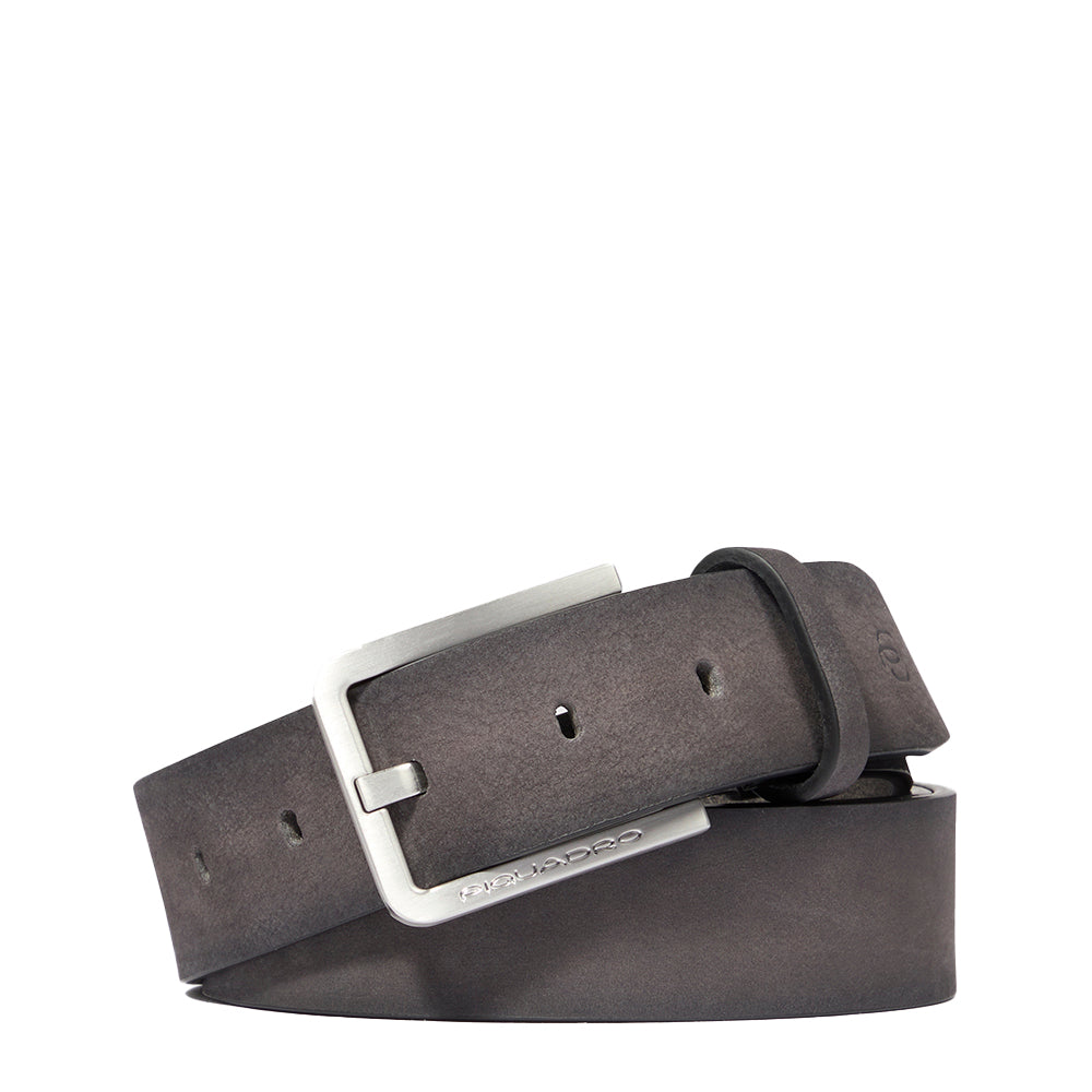 Piquadro Blue Square Herrengürtel Leder Schwarz Dornschliesse
