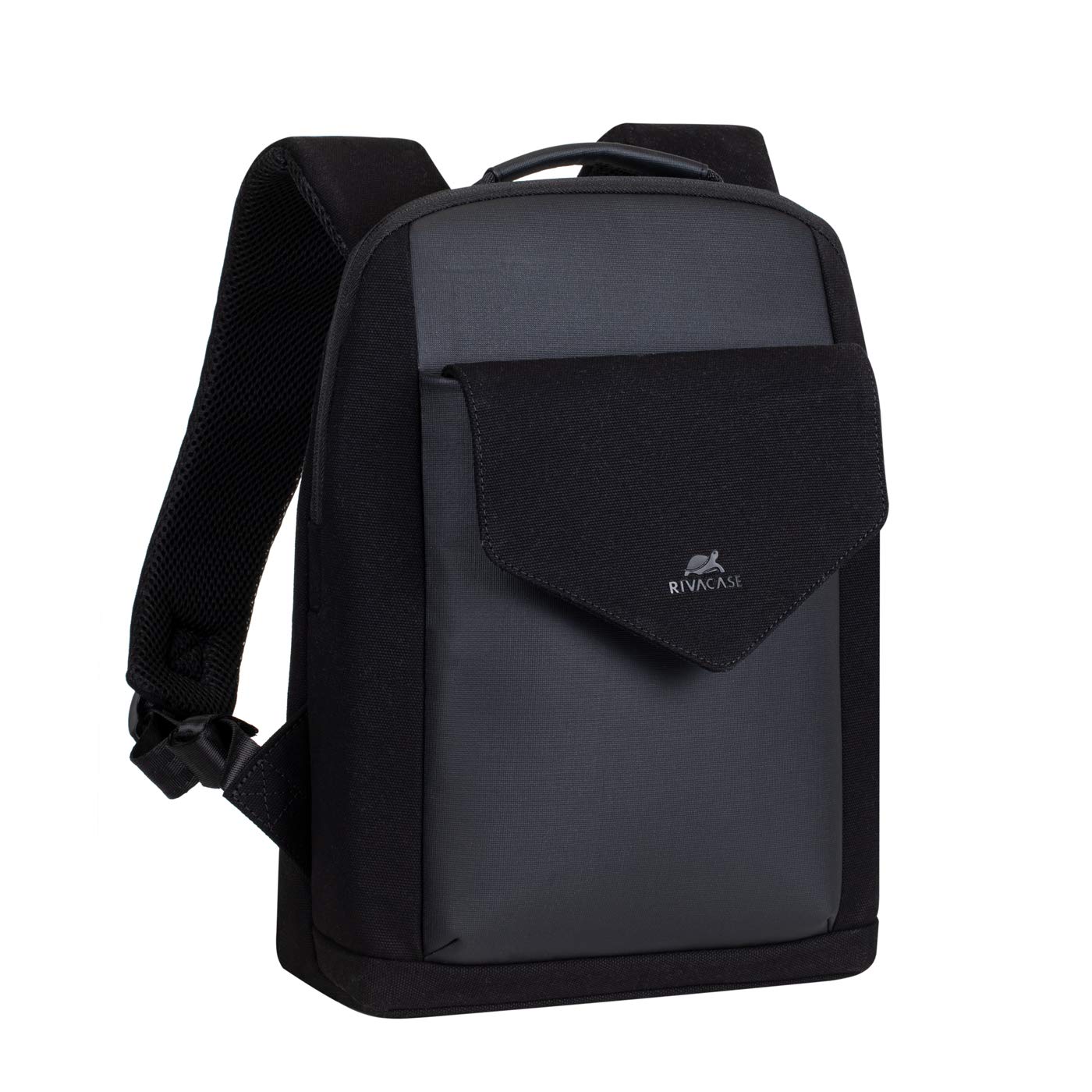 RIVACASE Agora 13,3 Laptoprucksack schwarz Kunstleder Canvas