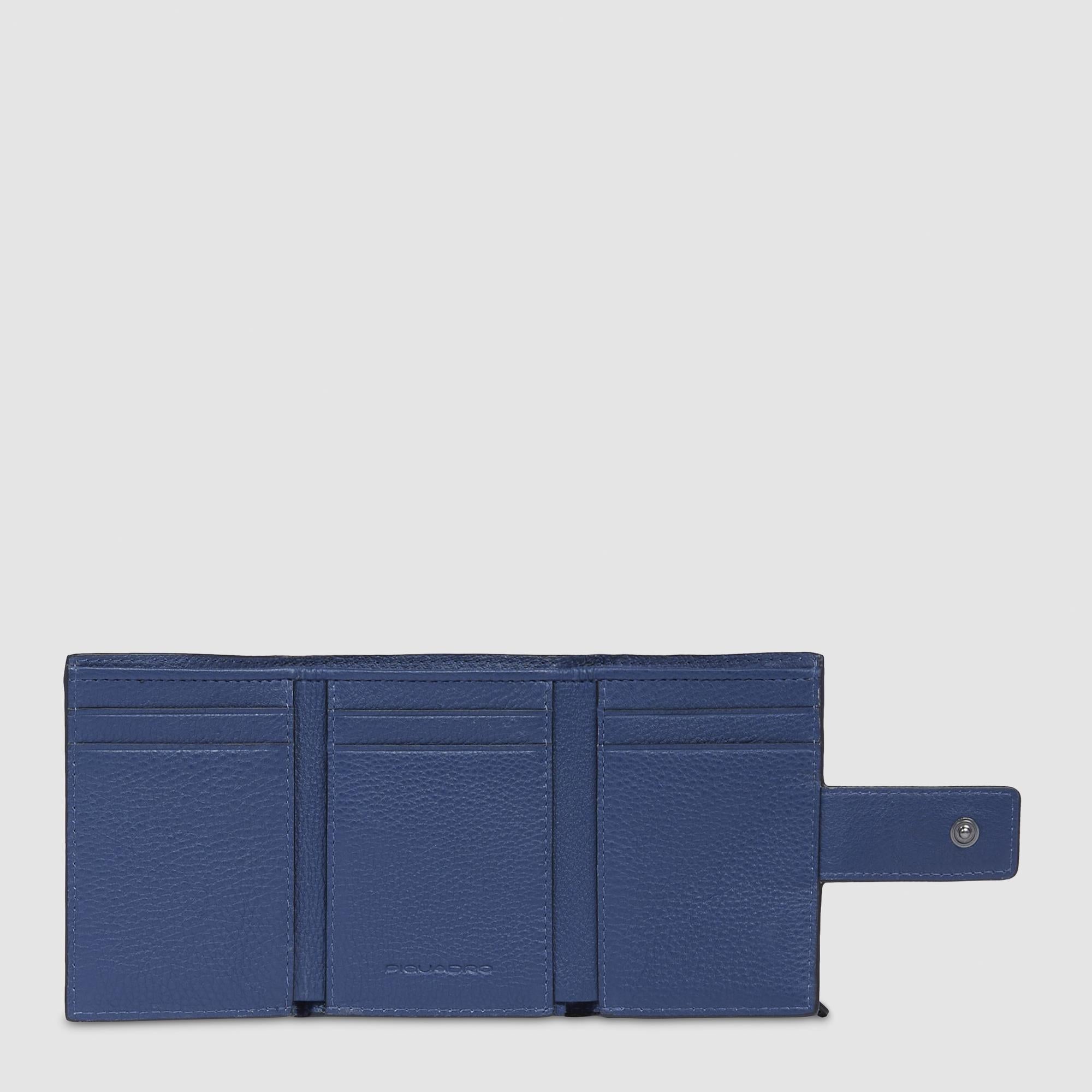 Piquadro Blue Square Geldbörse Herren Münzfach Leder