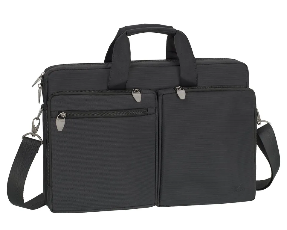 RIVACASE Regent Notebooktasche 16 Zoll Laptoptasche Schwarz