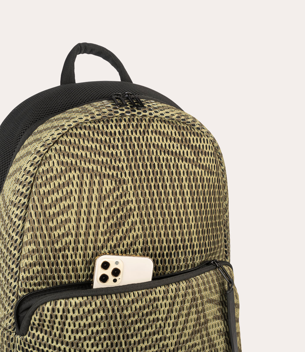 Tucano Grosso Laptop-Rucksack 17 Zoll grün mit Trolleyband