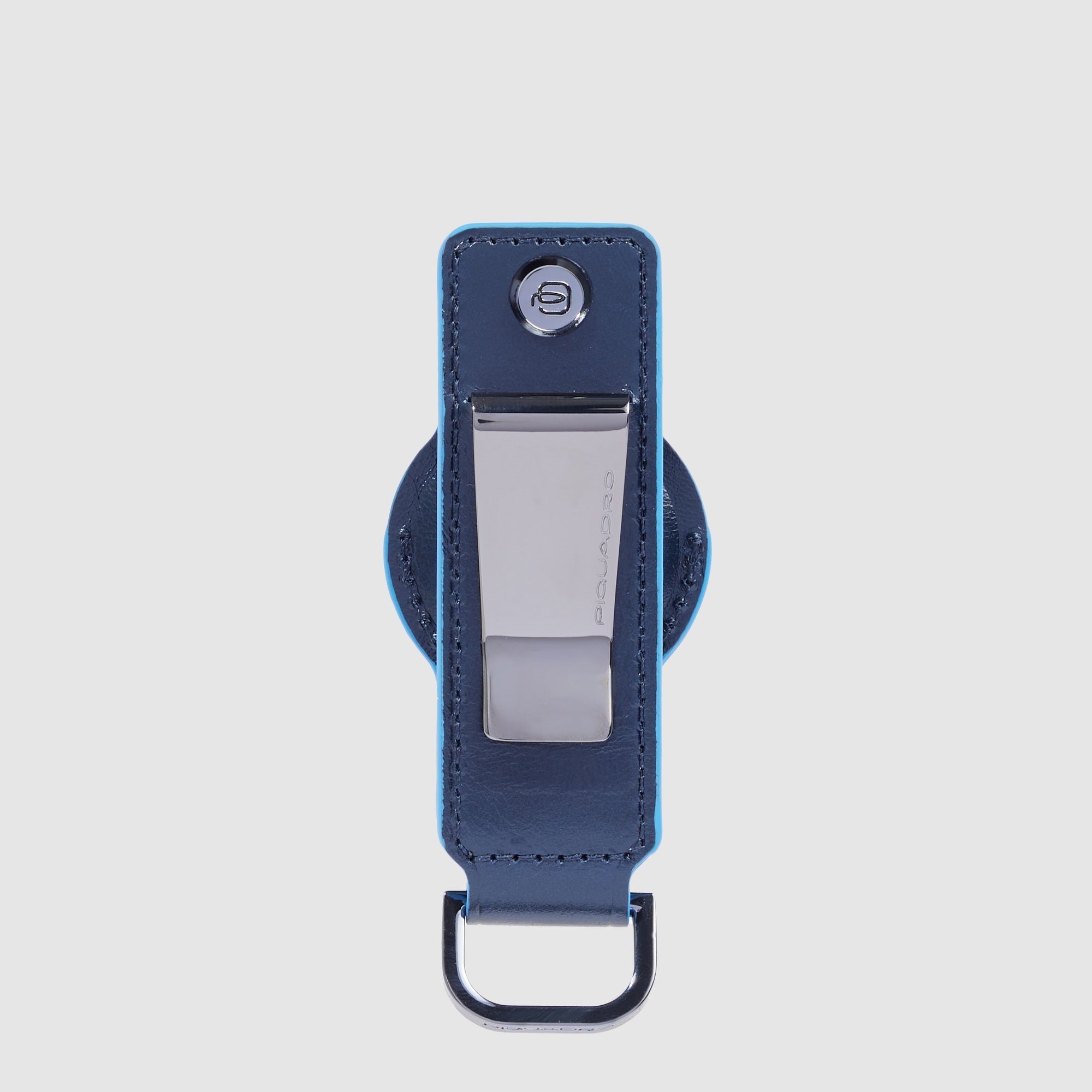 Piquadro Connequ Schlüsselanhänger Leder AirTag Blau