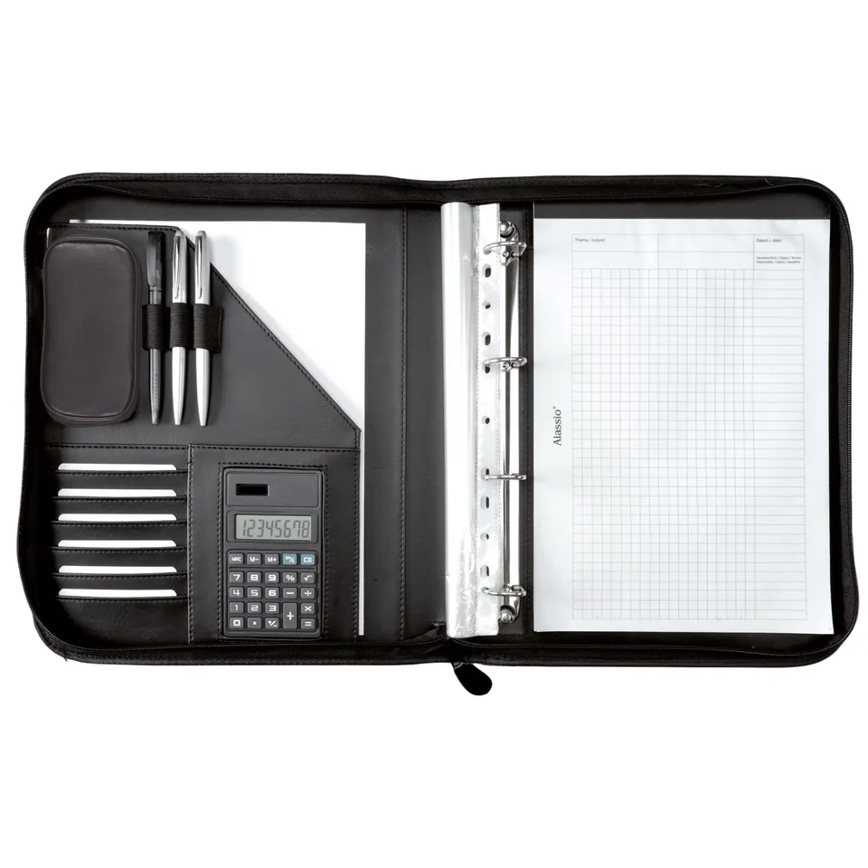 Lightpak Riccione Ringbuchmappe A4 Kunstleder schwarz