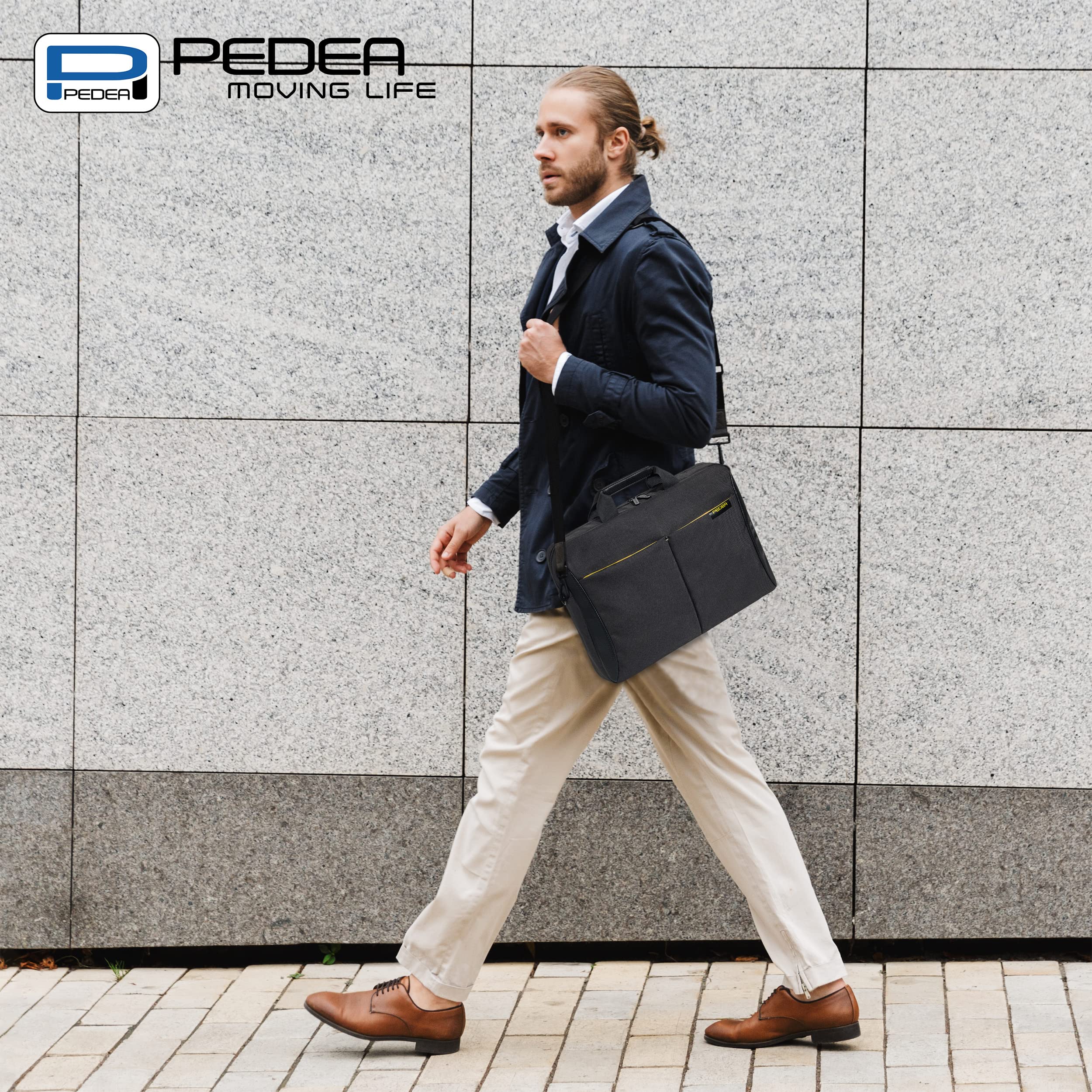 Pedea Lifestyle Laptoptasche 15,6 Zoll Gelb gepolstert